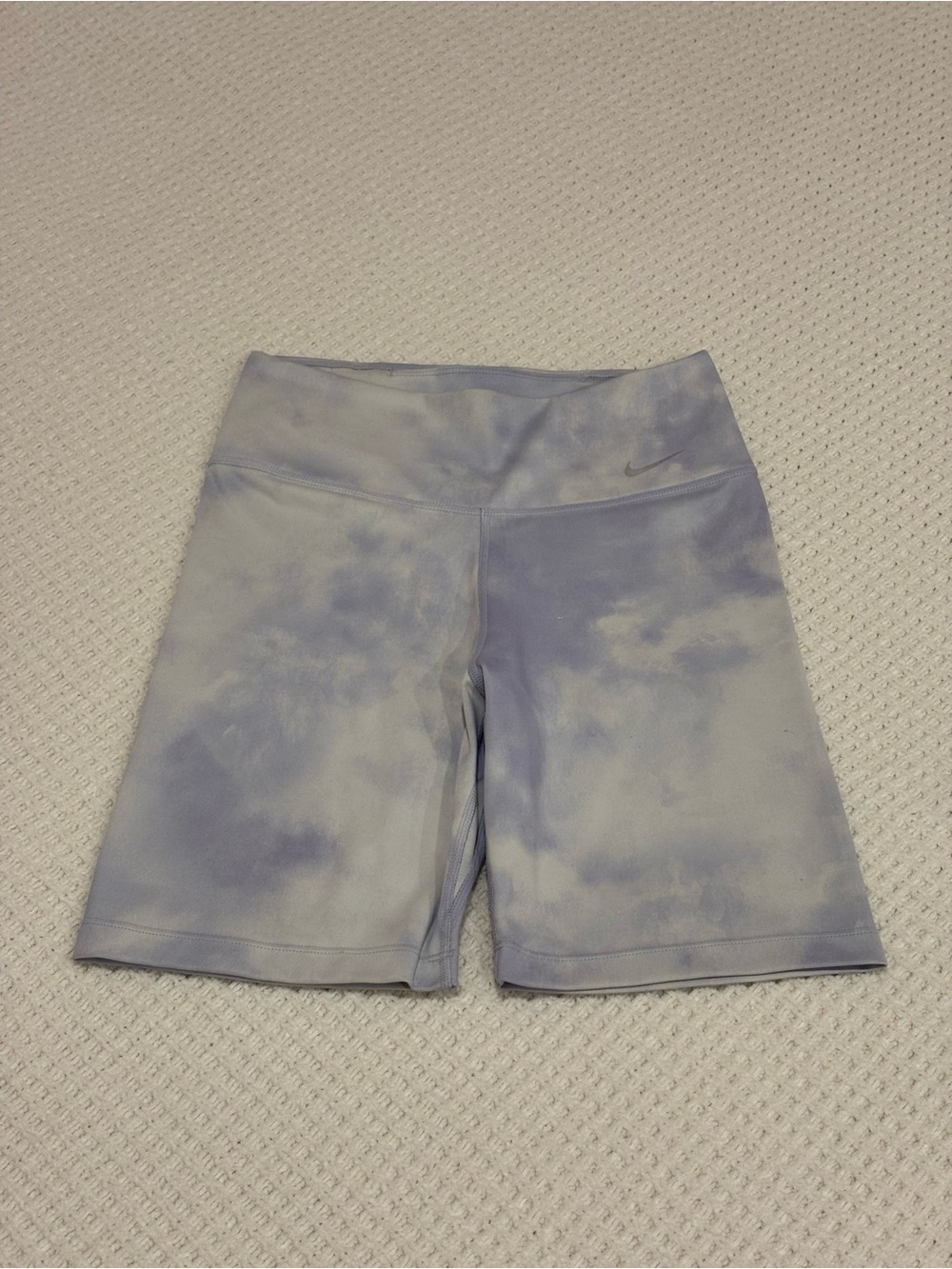 Nike Lavender Tie-Dye High-Rise Bike Shorts